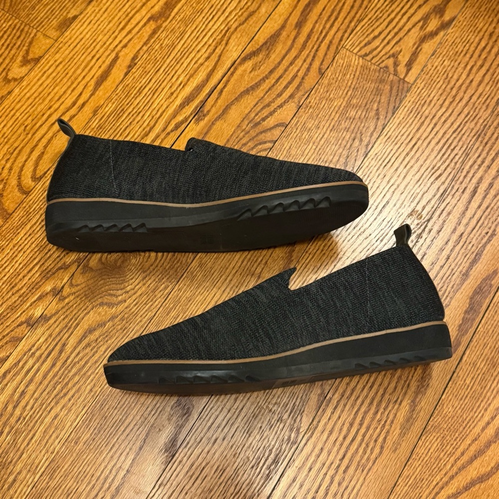 Eileen Fisher Shoes Nova Knit Stretch Loafers Woven Black Chunky Basic Size 10 - Picture 6 of 11